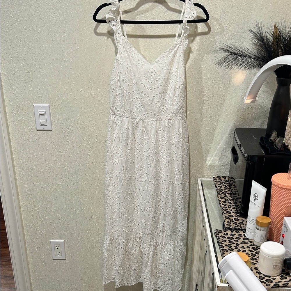 Sincerely Jules White Eyelet Maxi Dress